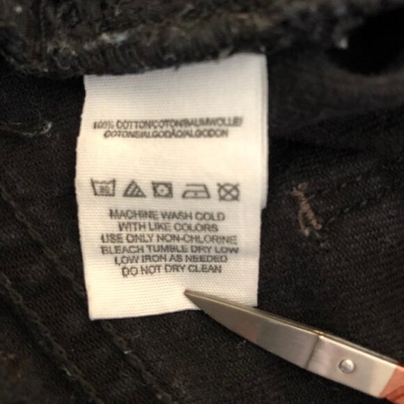 Free People Womens Shorts Black Distressed Festival Size 25 - Picture 8 of 8